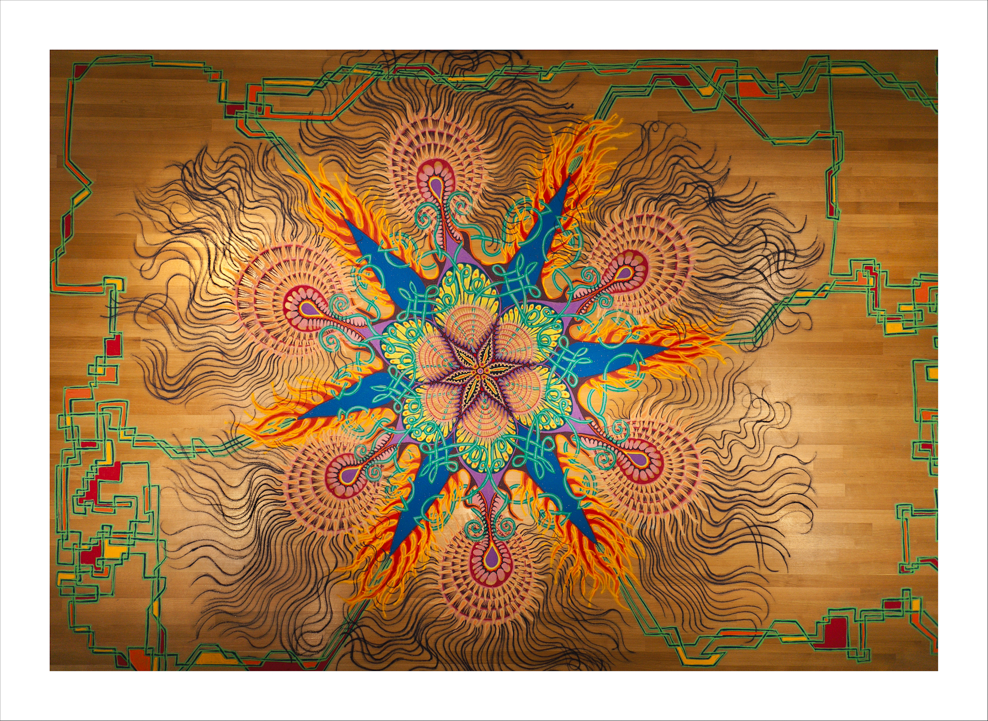 Large Color sand mandala by AtomiccircuS on DeviantArt